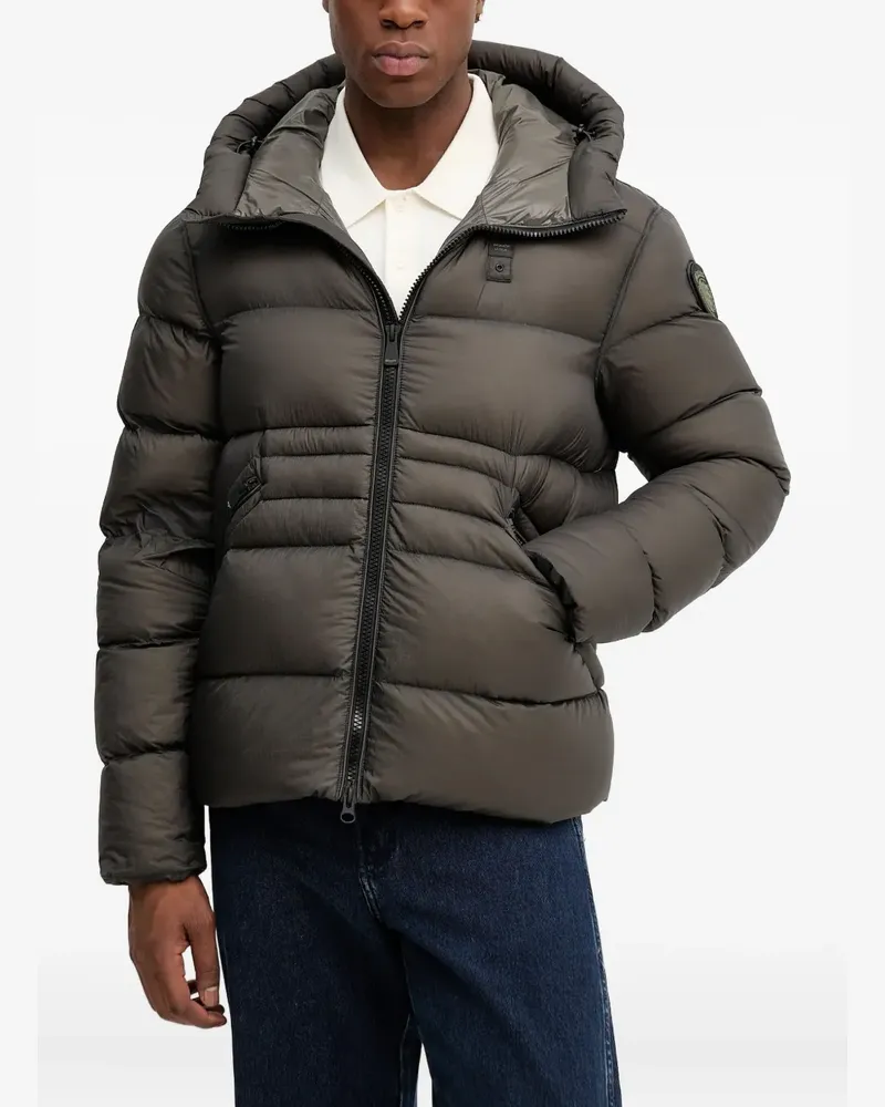 Blauer Jacke mit Kapuze - Grün Grün