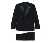 Anzug aus Wollstretch - Blau