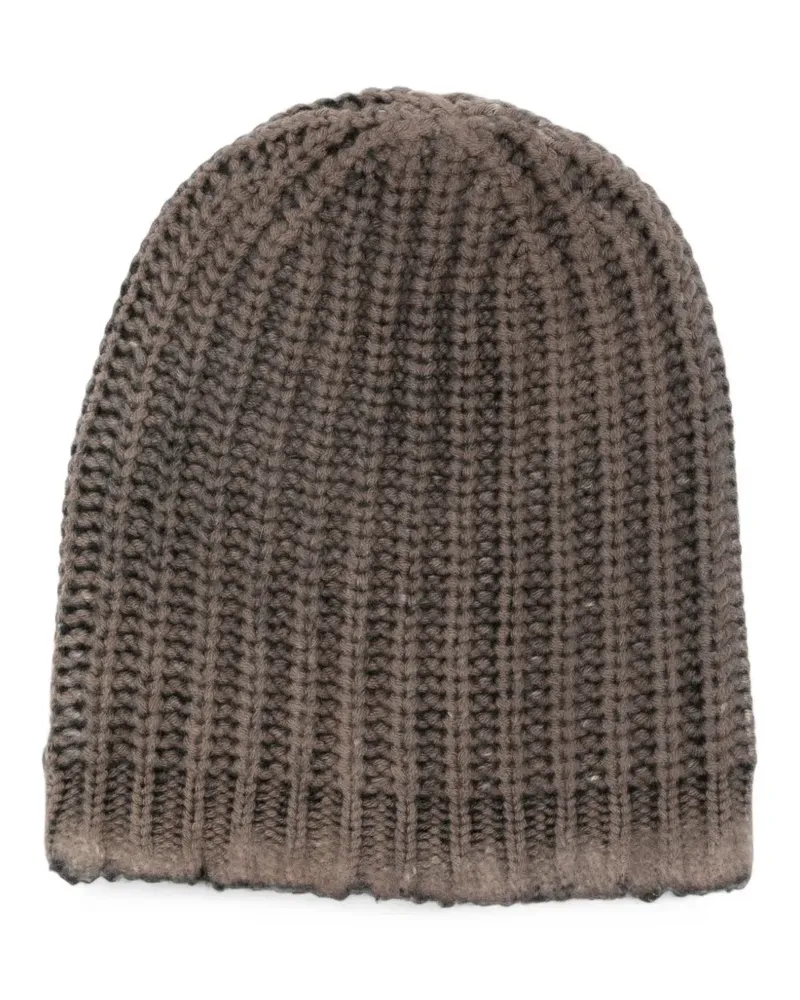 Avant Toi ribbed-knit wool beanie hat - Braun Braun