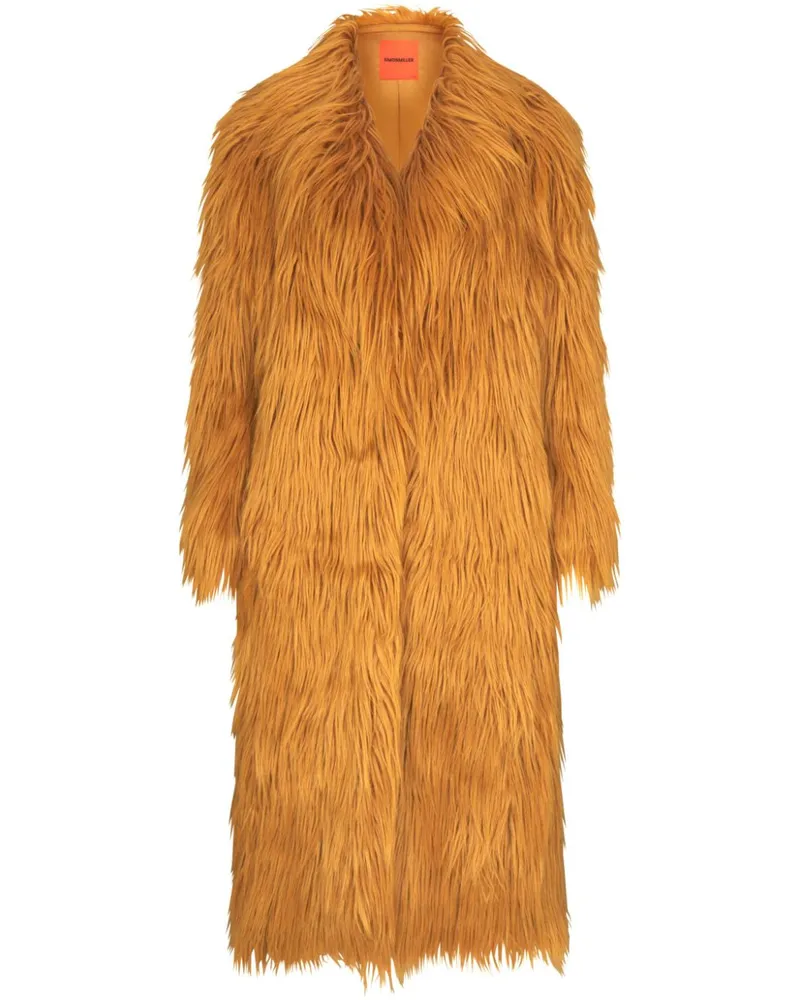 Simon Miller Lett Shaggy Mantel aus Faux Fur - Braun Braun
