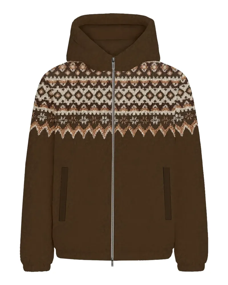 MC2 Saint Barth Hoodie mit Reißverschluss - Braun Braun