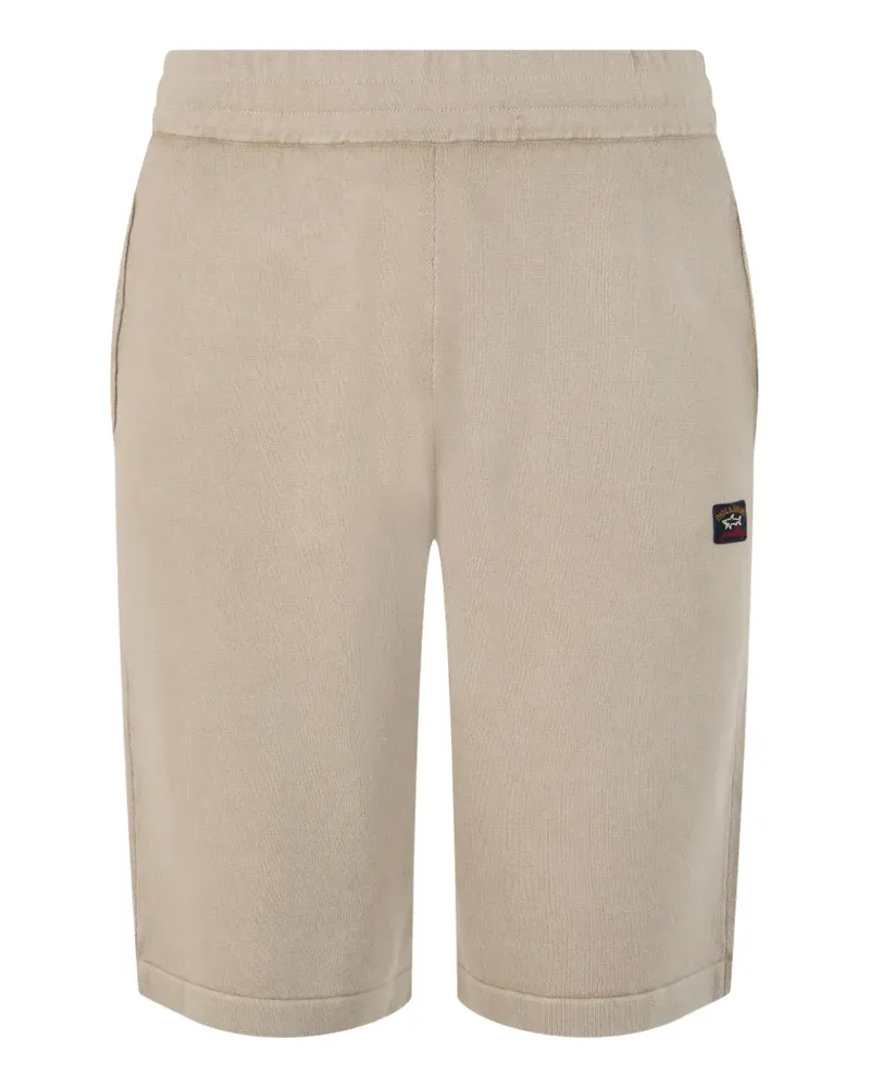 Paul & Shark Gestrickte Shorts mit Logo-Patch - Nude Nude