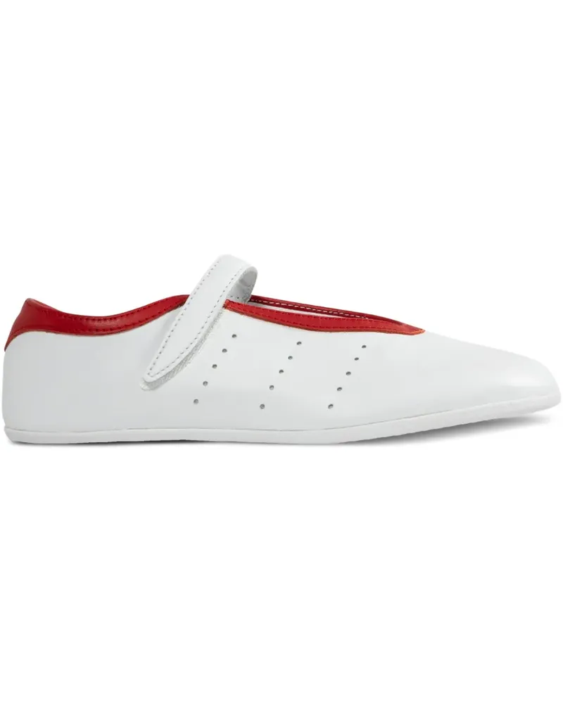 adidas Stan Smith Ballerinas mit Riemen - Weiß Weiß