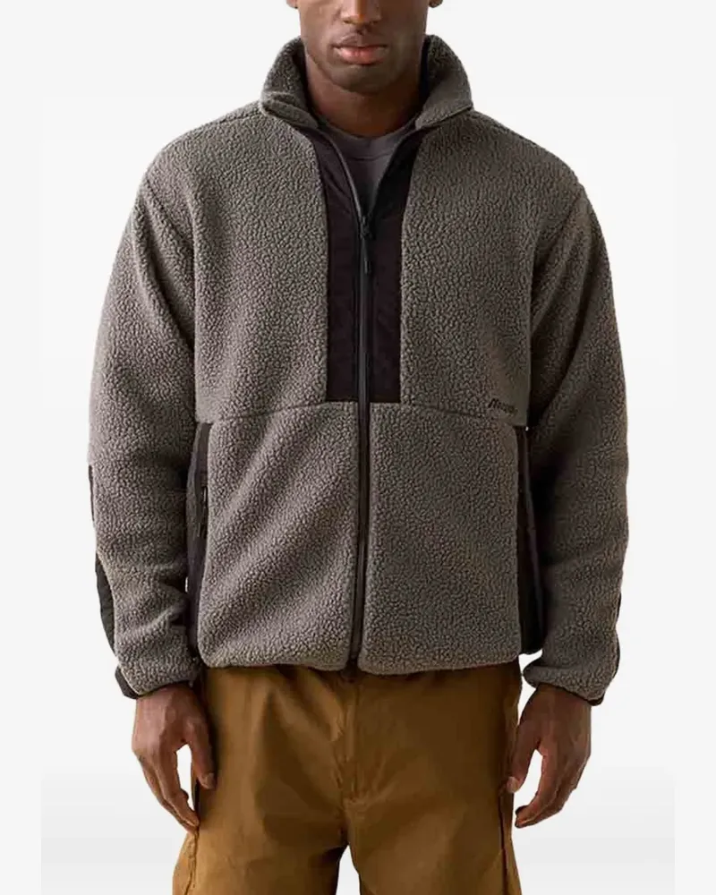 Mizuno Jacke mit Kontrasteinsätzen - Grau Grau