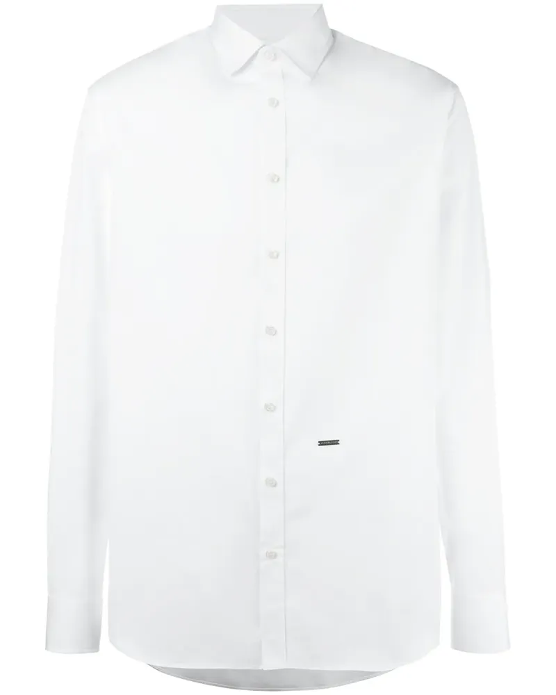 Dsquared2 Klassisches Oxford-Hemd - Weiß Weiß