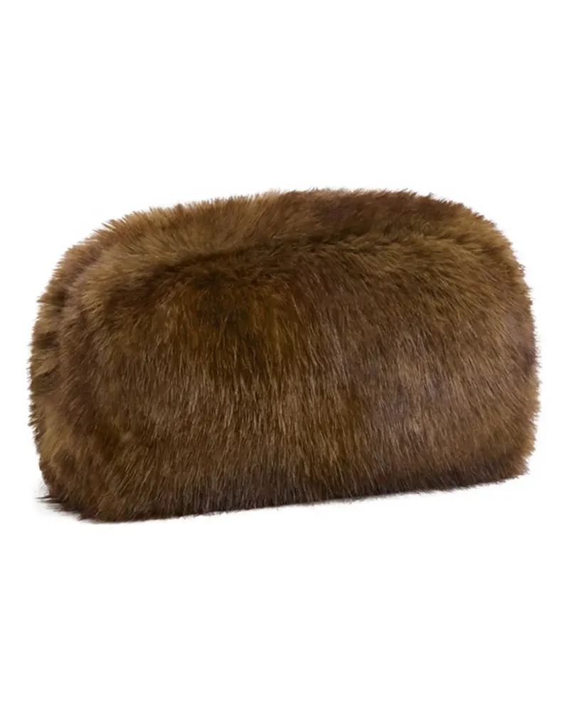APPARIS Jumbo Noor Clutch mit Reißverschluss - Braun Braun