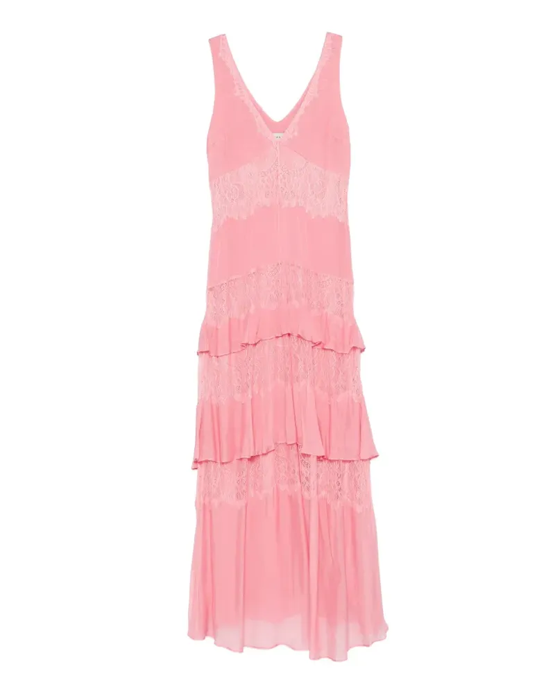 Ermanno Scervino lace tiered dress - Rosa Rosa