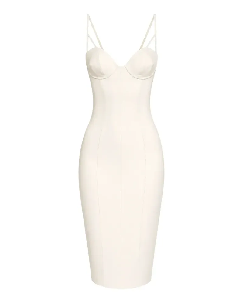 Elisabetta Franchi Minikleid mit Herzausschnitt - Nude Nude
