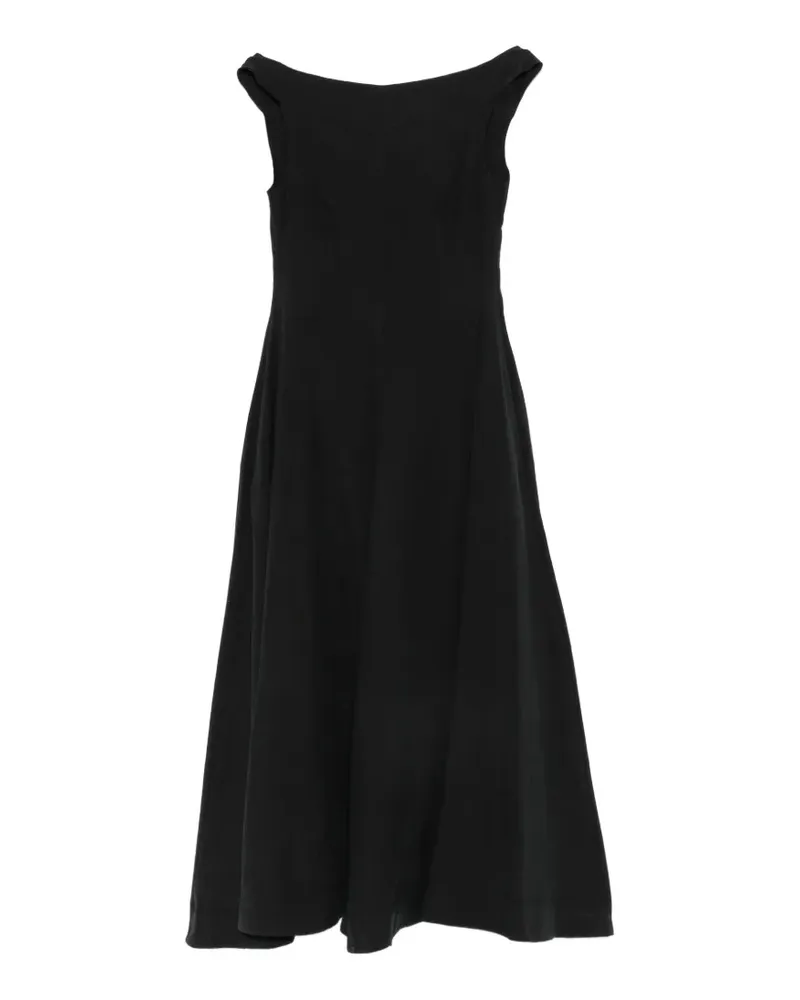 Collection Privée? Lizza flared midi dress - Schwarz Schwarz