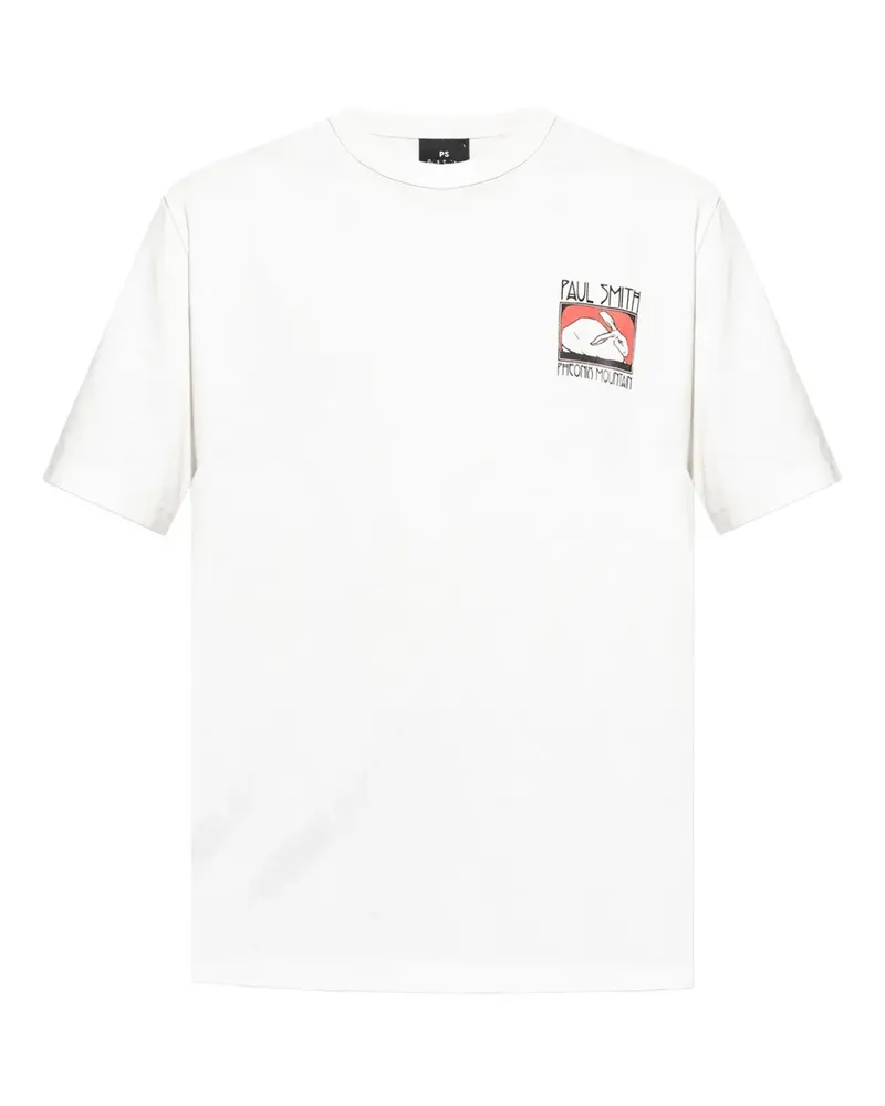 Paul Smith T-Shirt mit Hasen-Print - Weiß Weiß