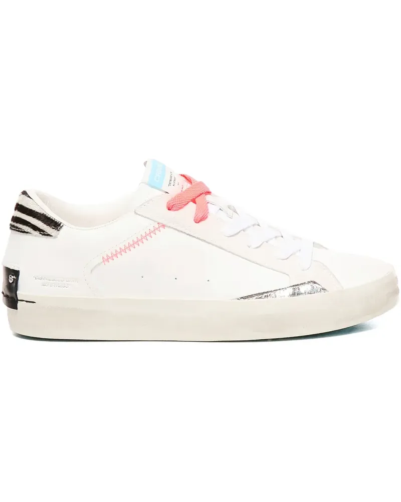 Crime Sneakers mit Zebra-Detail - Weiß Weiß