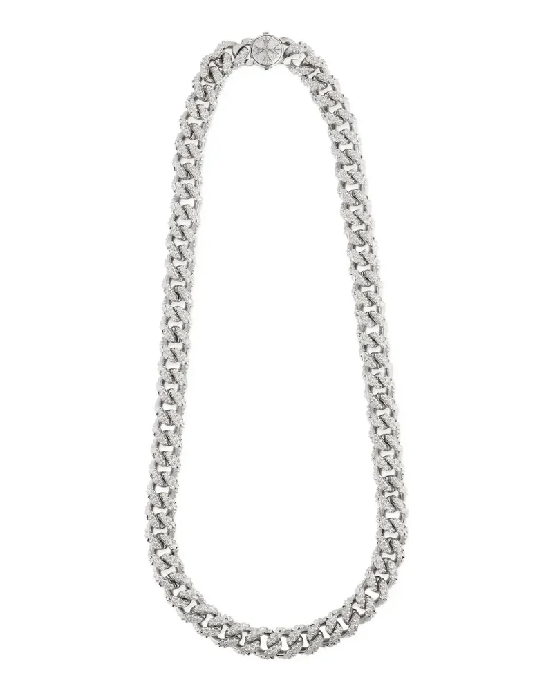 Emanuele Bicocchi studded curb-chain necklace - Silber Silber
