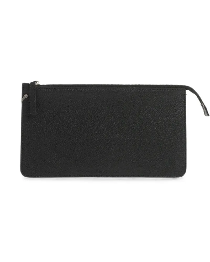 IL BISONTE grainy leather cardholder - Schwarz Schwarz
