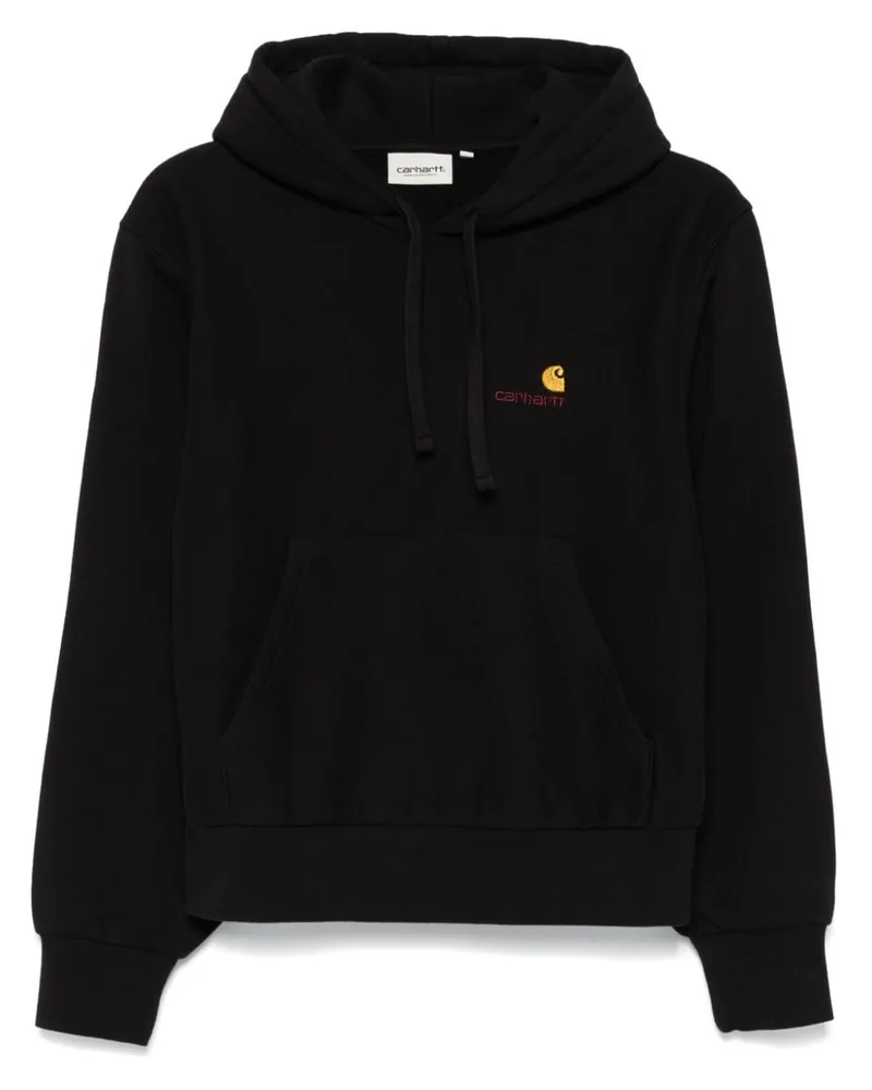 Carhartt WIP American Script Hoodie - Schwarz Schwarz