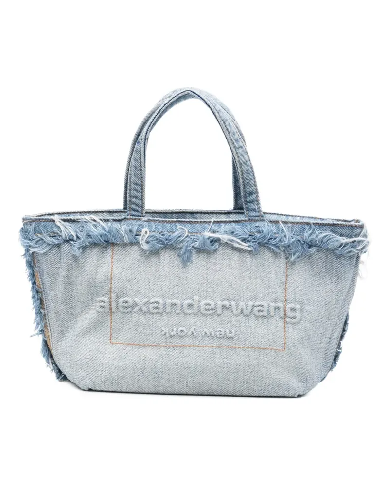 Alexander Wang Kleine Tote Bag mit ausgefransten Kanten - Blau Blau