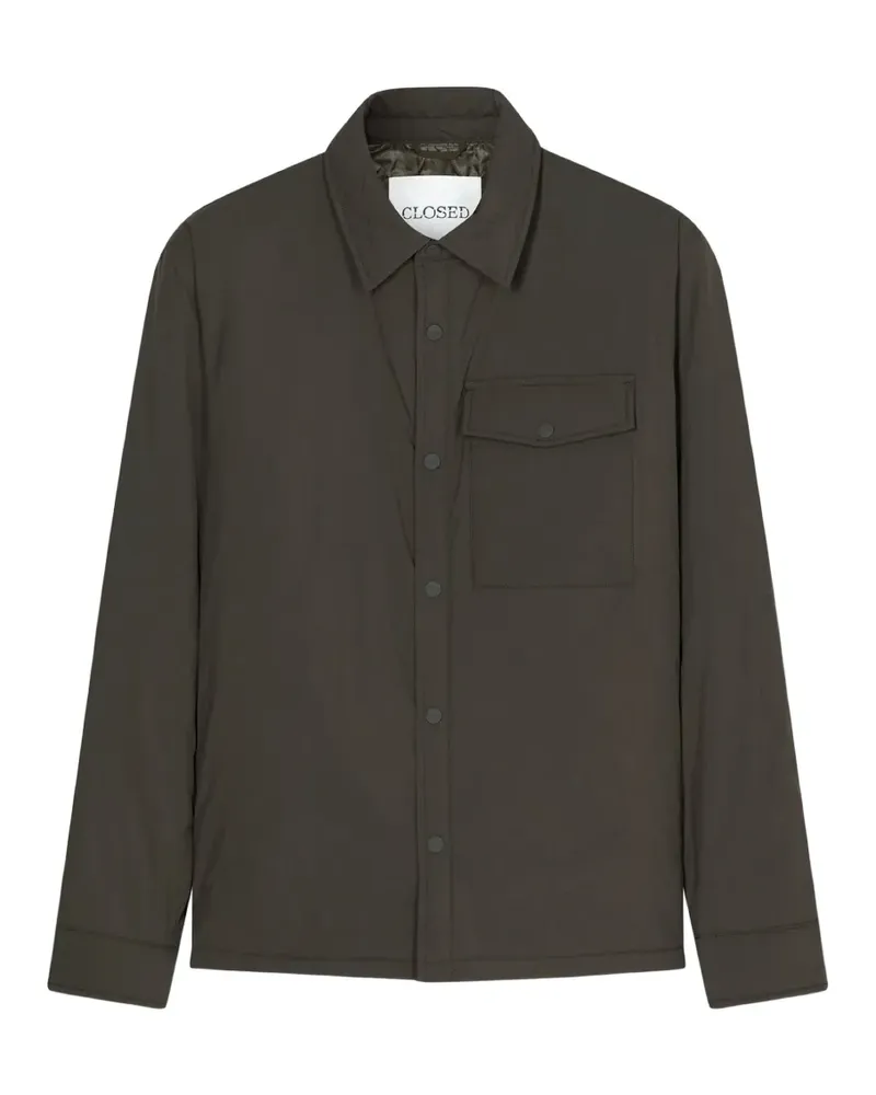 Closed Gefütterte Jacke mit Brusttaschen - Grün Grün