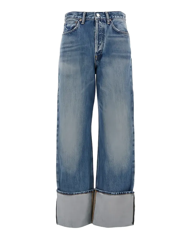 AGOLDE Liberty turn-up cuff jeans - Blau Blau