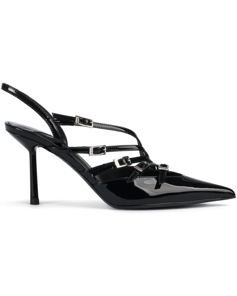 Le Silla Scarlet Slingback-Pumps 80mm - Schwarz Schwarz