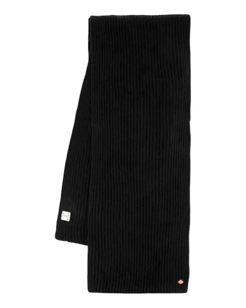 Casablanca Paris ribbed-knit scarf - Schwarz Schwarz