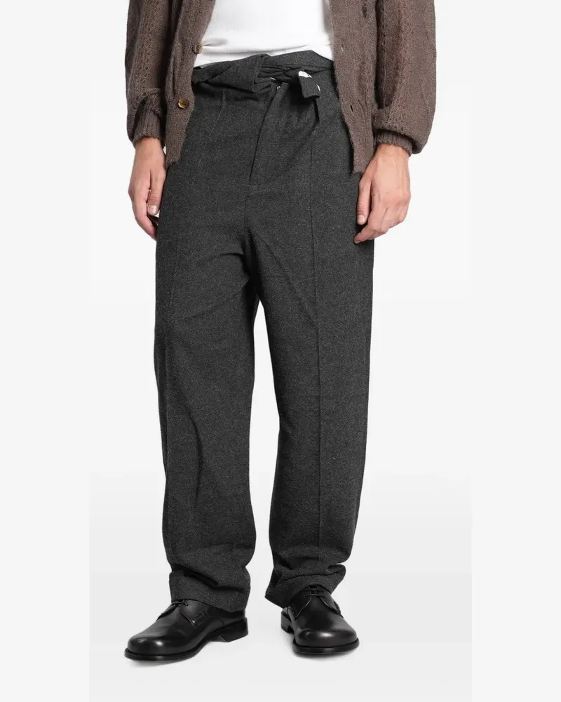 Magliano Straight-Leg-Hose mit umgeschlagener Taille - Grau Grau