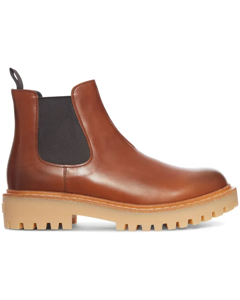 Prada Chelsea-Boots mit elastischen Einsätzen - Braun Braun