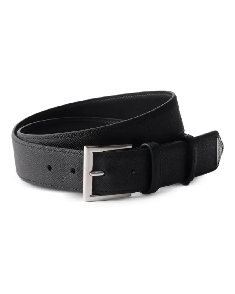 Prada Gürtel aus Saffiano-Leder - Schwarz Schwarz