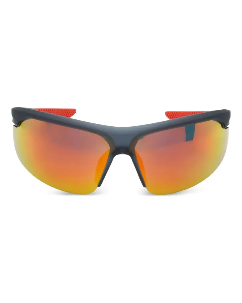 Nike Verspiegelte Windtrack M Sonnenbrille - Grau Grau