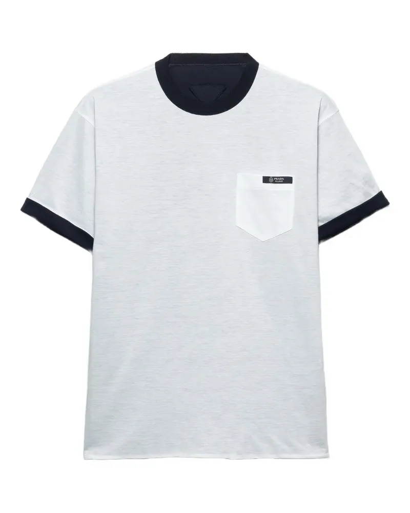 Prada reversible logo T-shirt - Weiß Weiß
