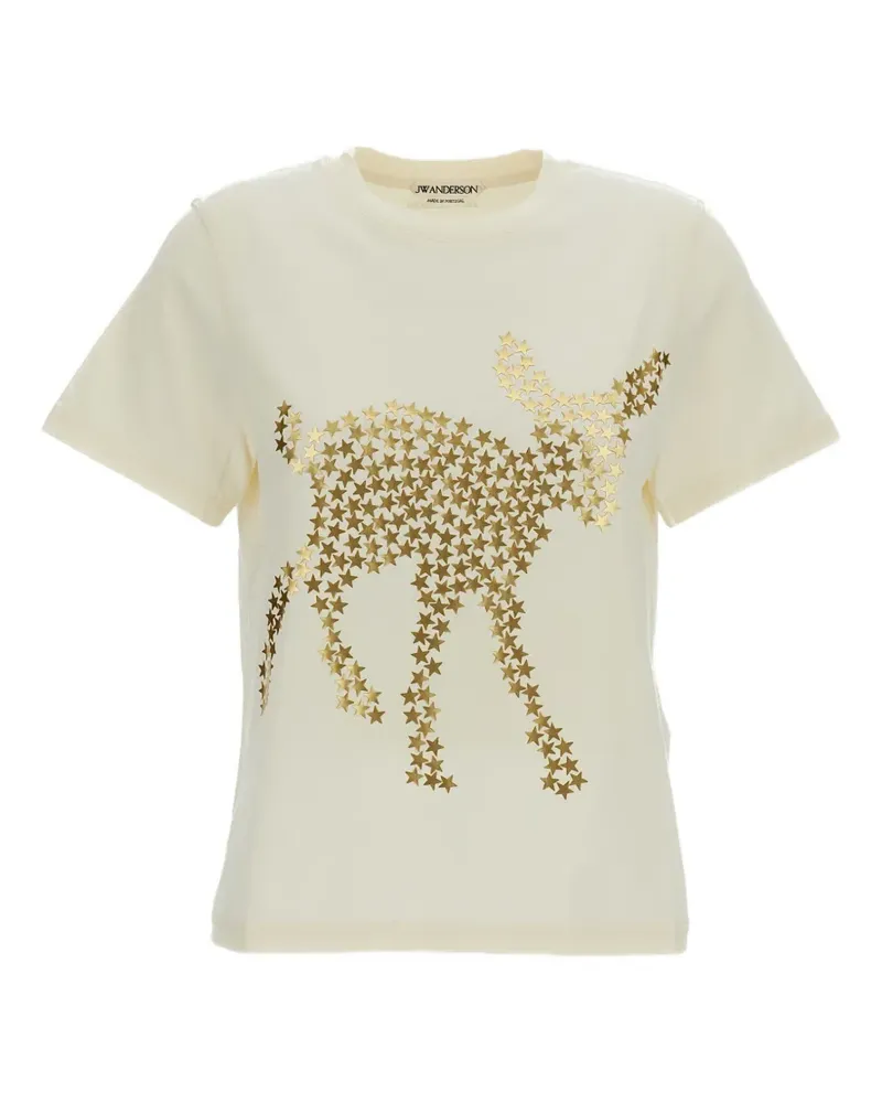 J.W.Anderson T-Shirt mit Sterne-Print - Nude Nude