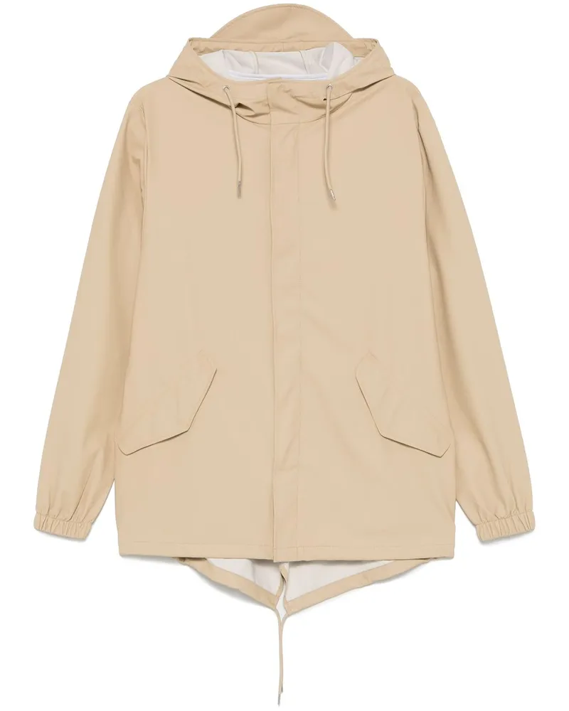 RAINS Fishtail Jacke - Braun Braun