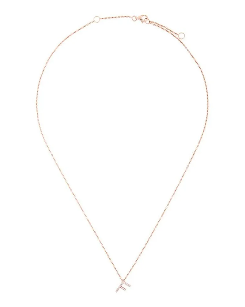 Alinka 18kt ' ID' Rotgoldhalskette mit Diamanten - Metallic Metallic