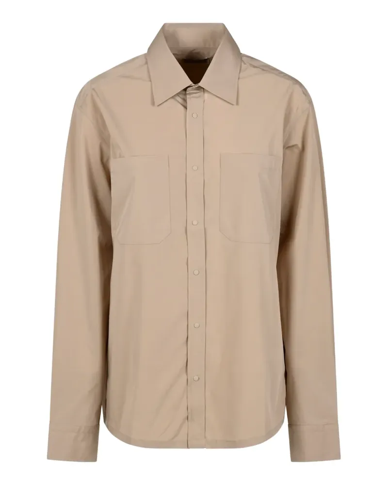 Herno patch-pocket long-sleeve shirt - Nude Nude