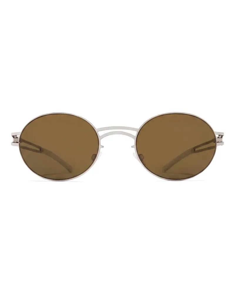Mykita Sonnenbrille mit ovalem Gestell - Silber Silber