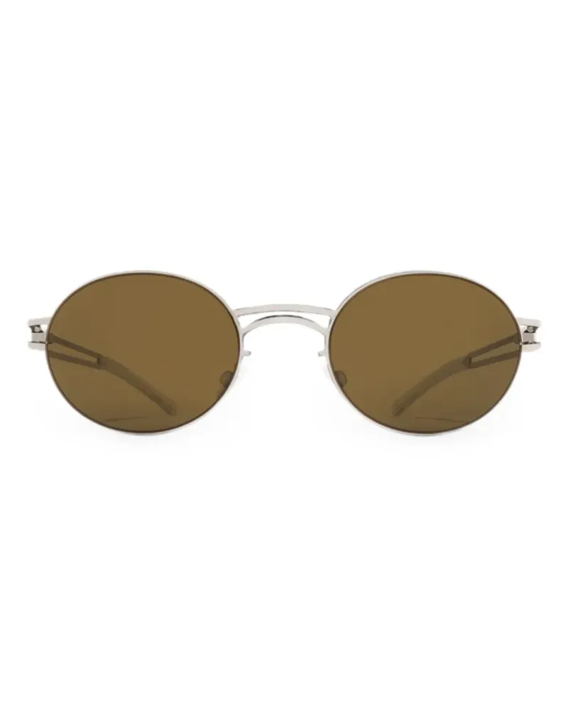 Mykita Sonnenbrille mit ovalem Gestell - Silber Silber