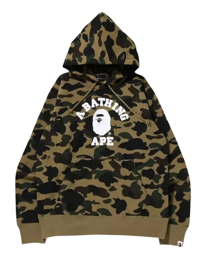 BAPE 1st Camo College hoodie - Grün Grün