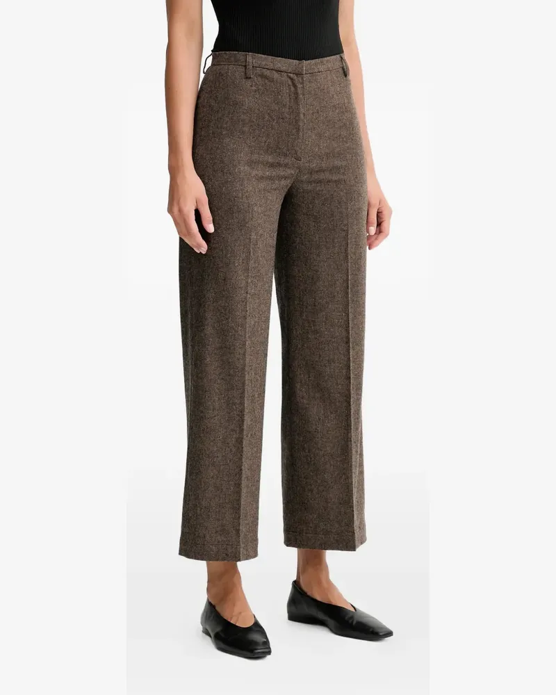 Sessùn Gerade Cropped-Hose - Braun Braun