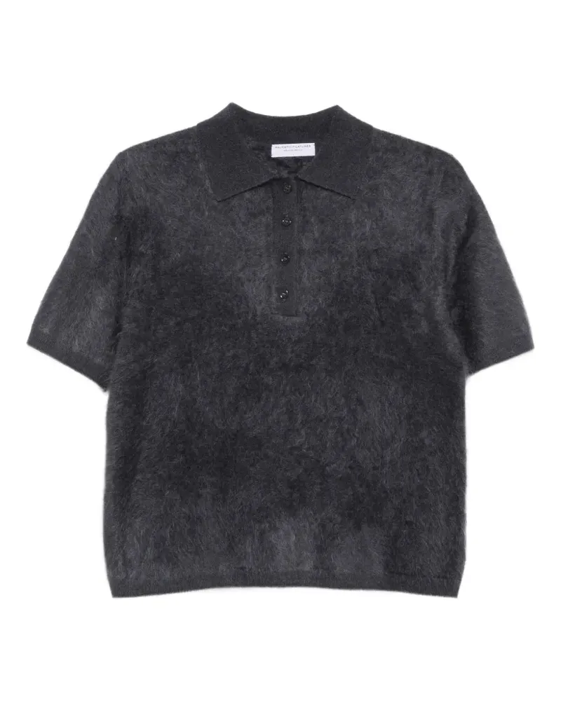 Majestic Kurzärmeliges Poloshirt - Grau Grau