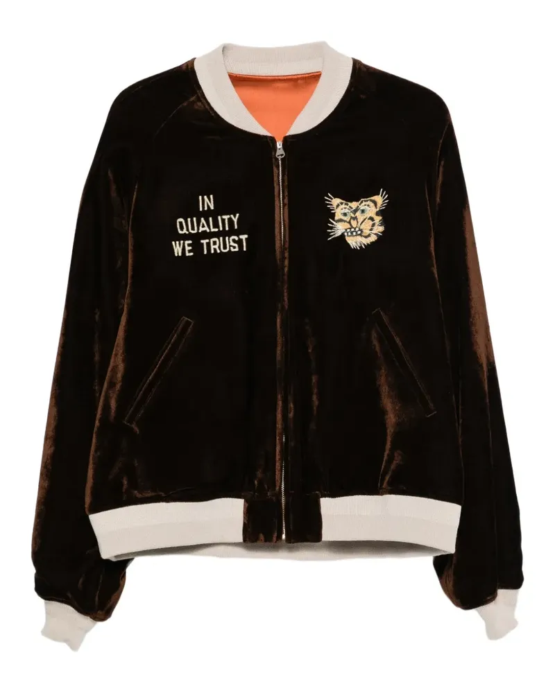 Visvim Wendbare Souvenir Bomberjacke - Braun Braun