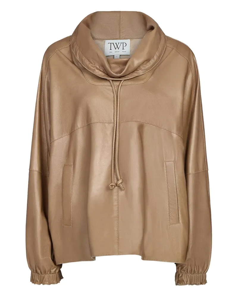 TWP drawstring hooded swaeter - Nude Nude