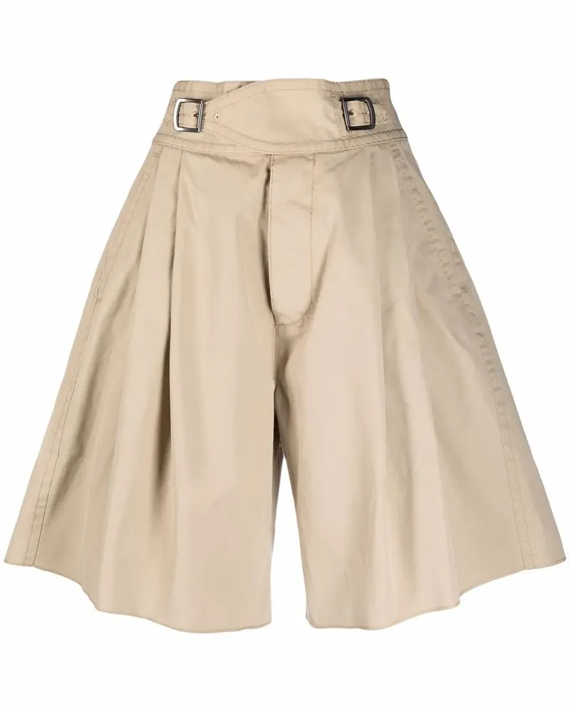 Dsquared2 Hoch sitzende Bundfaltenshorts - Nude Nude