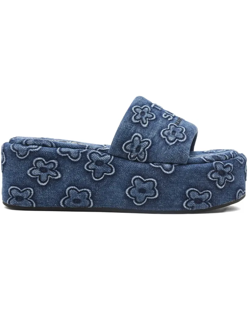 Marc Jacobs The Daisy Jeans-Sandalen mit Plateau - Blau Blau