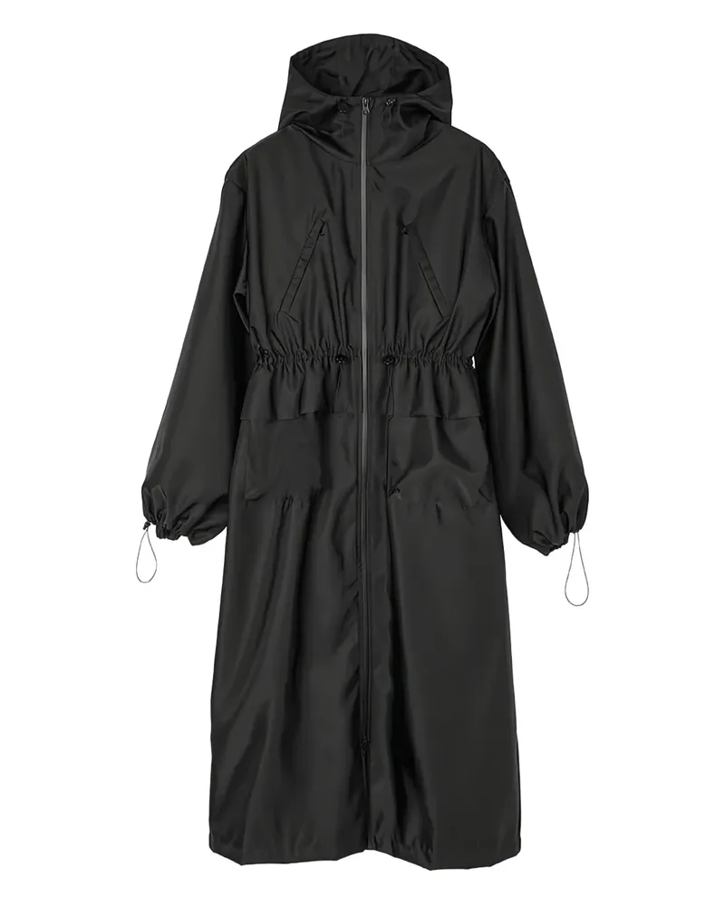 Cecilie Bahnsen Kapuzenparka mit Kordelzug - Schwarz Schwarz