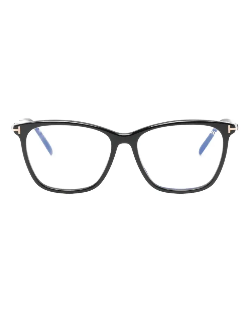 Tom Ford T-logo cat-eye glasses - Schwarz Schwarz