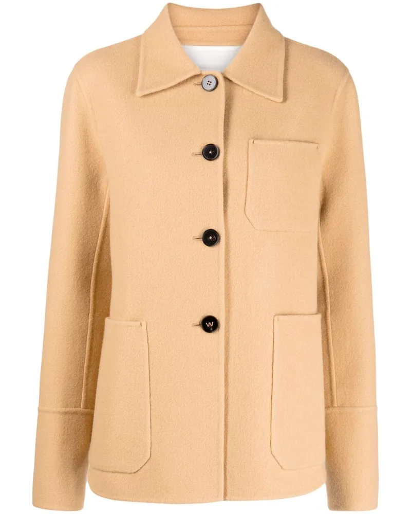 Jil Sander Einreihiger Blazer Nude