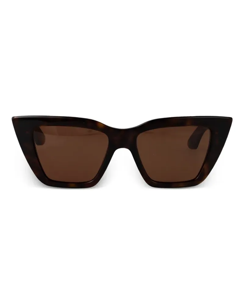 Alexander McQueen Sonnenbrille mit Cat-Eye-Gestell - Braun Braun