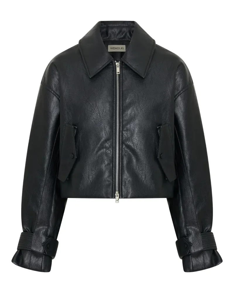 NICHOLAS Paris Jacke mit Reißverschluss - Schwarz Schwarz