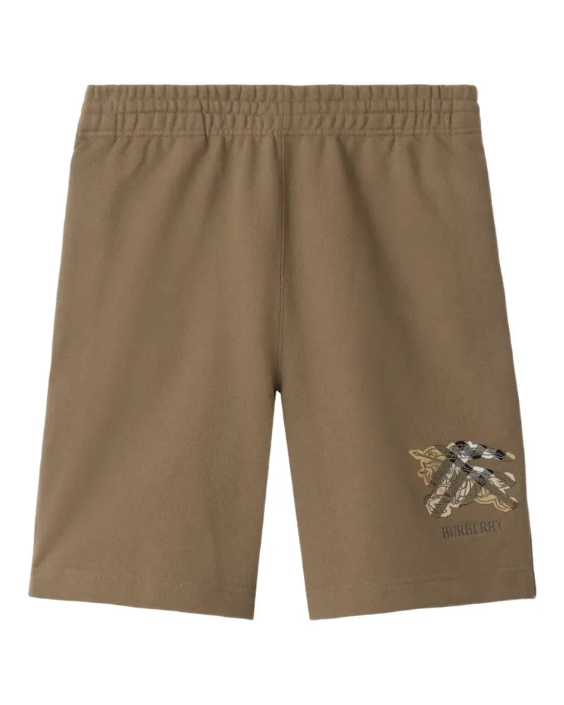 Burberry Karierte Shorts mit Ritteremblem - Nude Nude