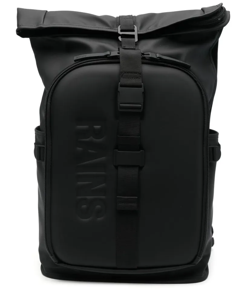 RAINS Geformter Texel Rucksack - Schwarz Schwarz