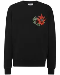 Philipp Plein Sweatshirt mit Logo-Verzierung Schwarz