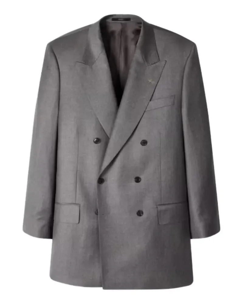 Paul Smith Doppelreihiger Oversized-Blazer mit Pin-Dots - Grau Grau